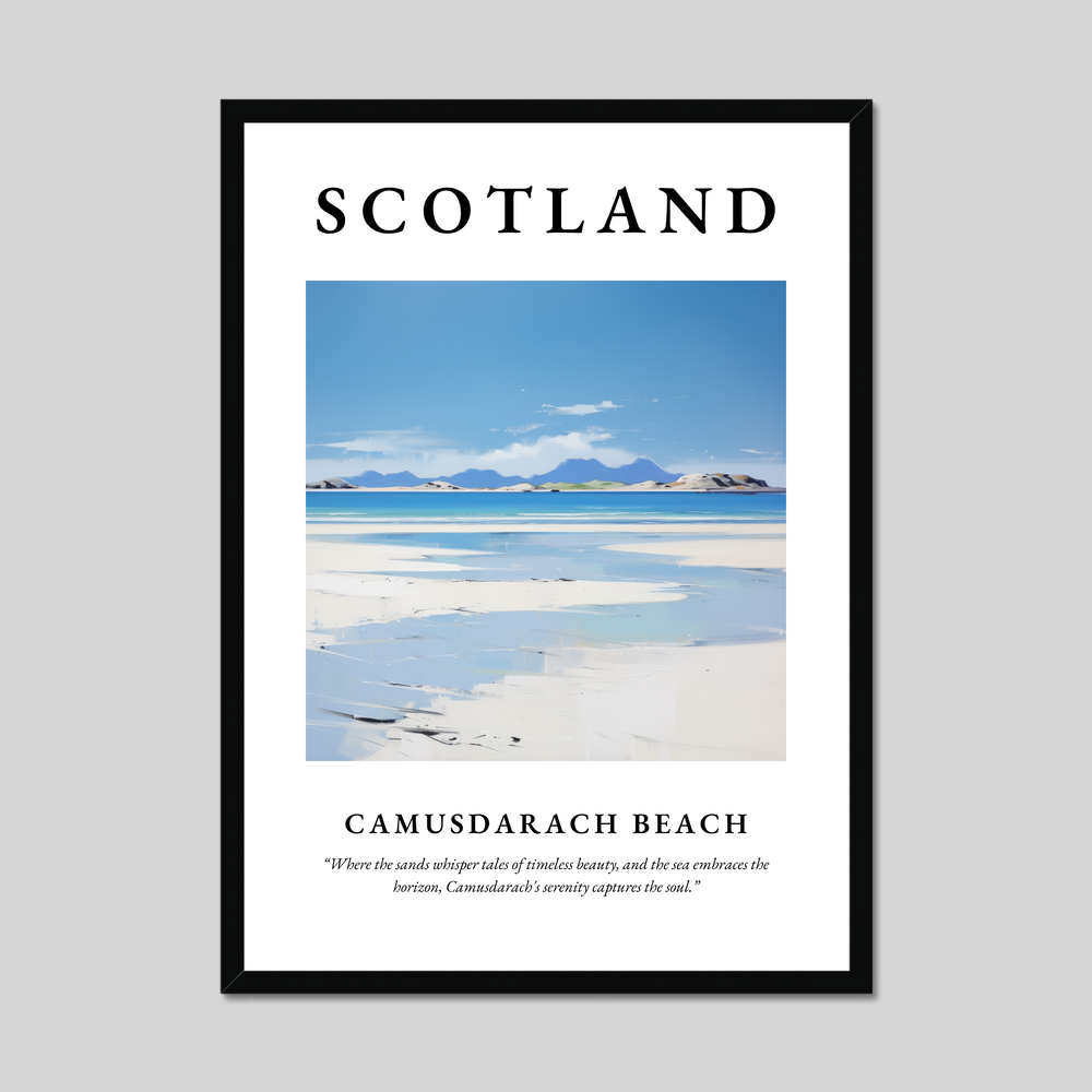 Poster of Camusdarach Beach, Scotland.