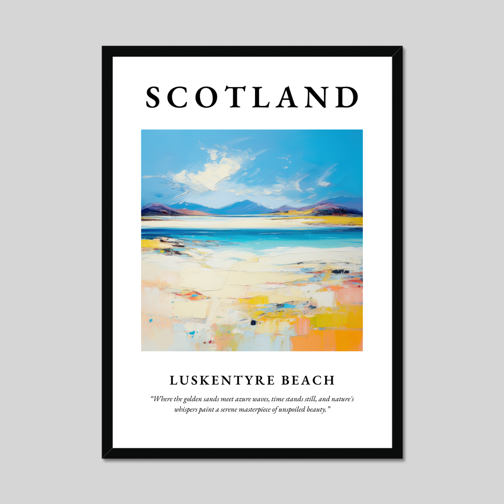 Poster of Luskentyre Beach, Scotland.