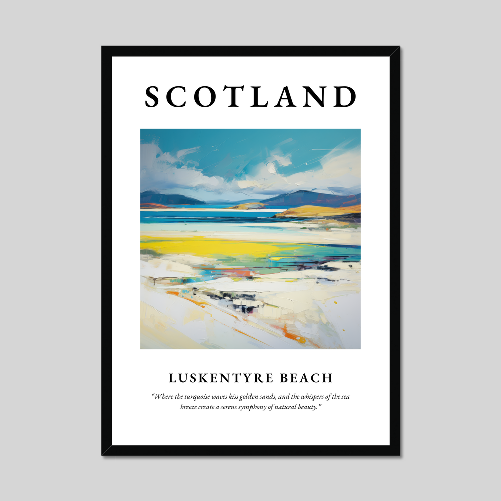 Poster of Luskentyre Beach, Scotland.