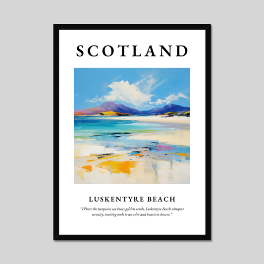 Poster of Luskentyre Beach, Scotland.