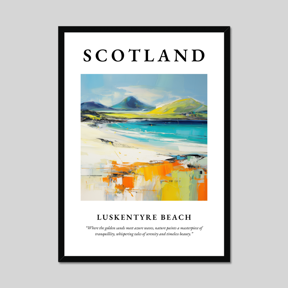 Poster of Luskentyre Beach, Scotland.