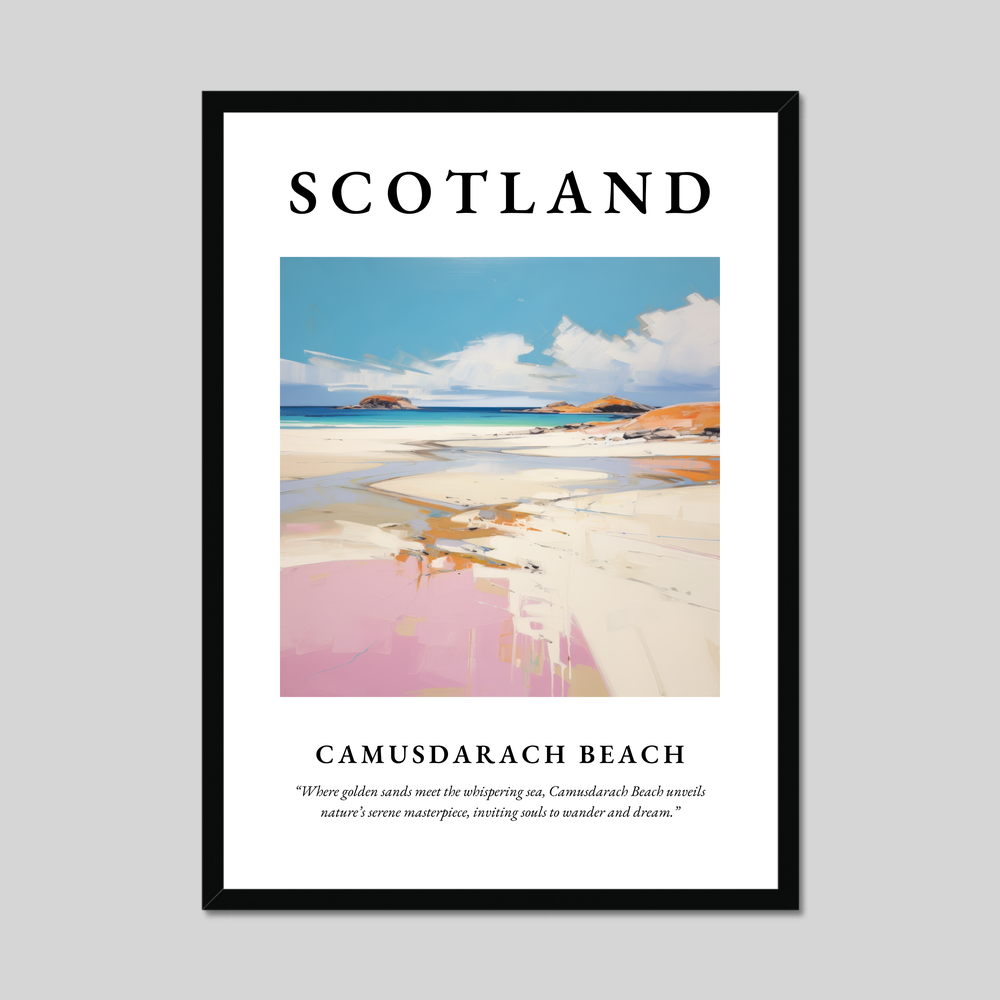 Poster of Camusdarach Beach, Scotland.