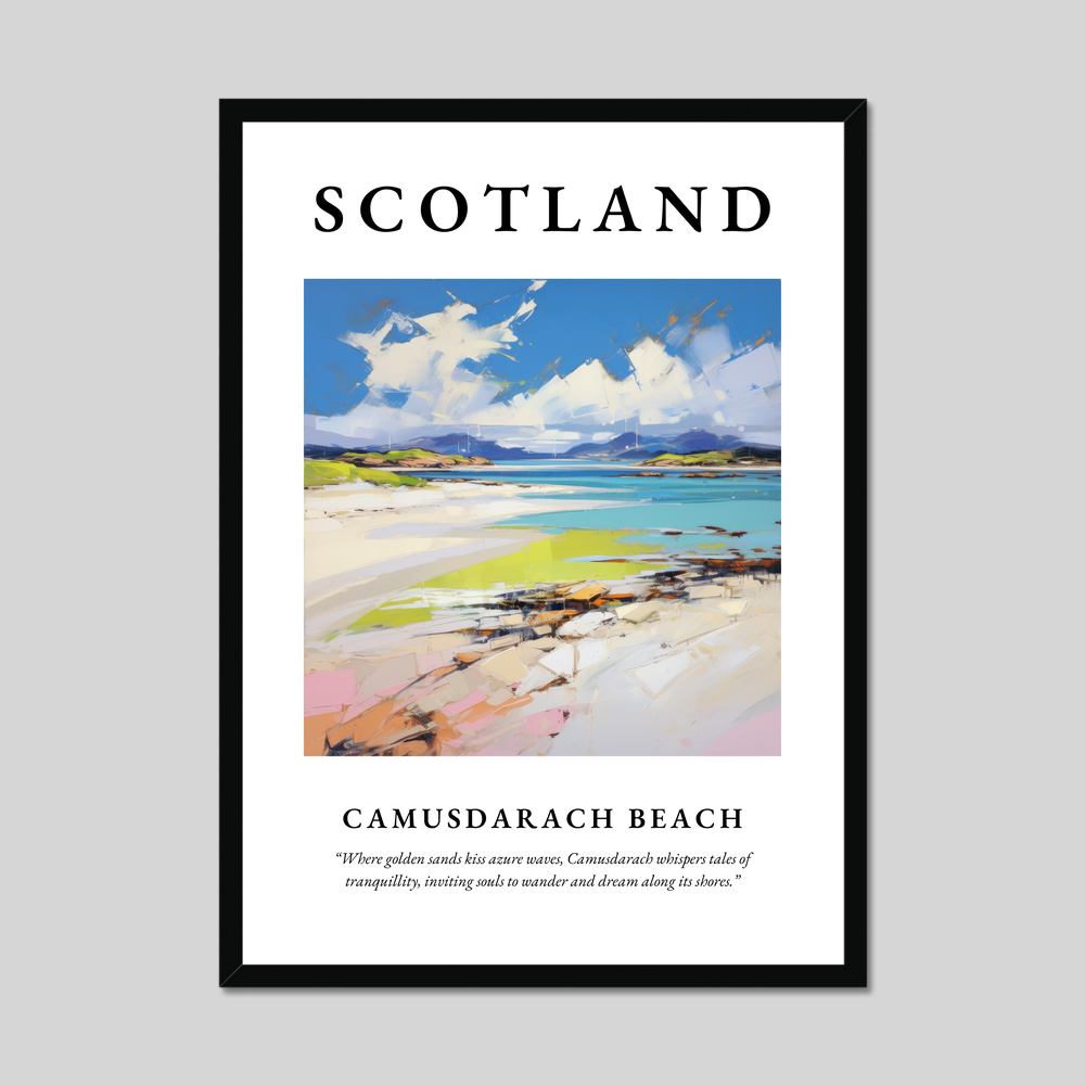 Poster of Camusdarach Beach, Scotland.