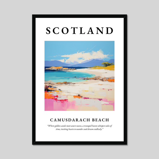 Poster of Camusdarach Beach, Scotland.