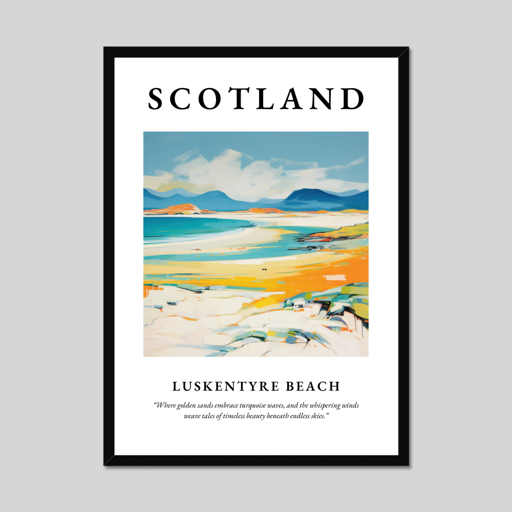 Poster of Luskentyre Beach, Scotland.