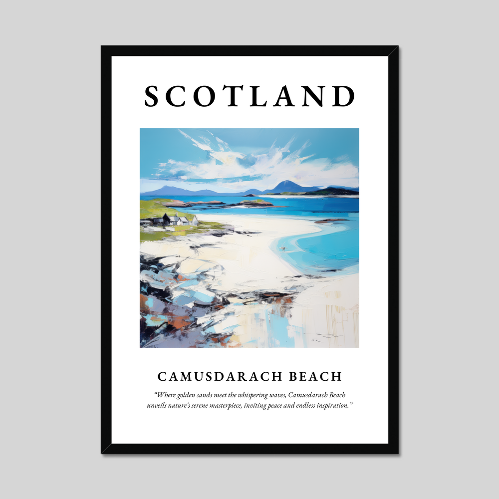 Poster of Camusdarach Beach, Scotland.