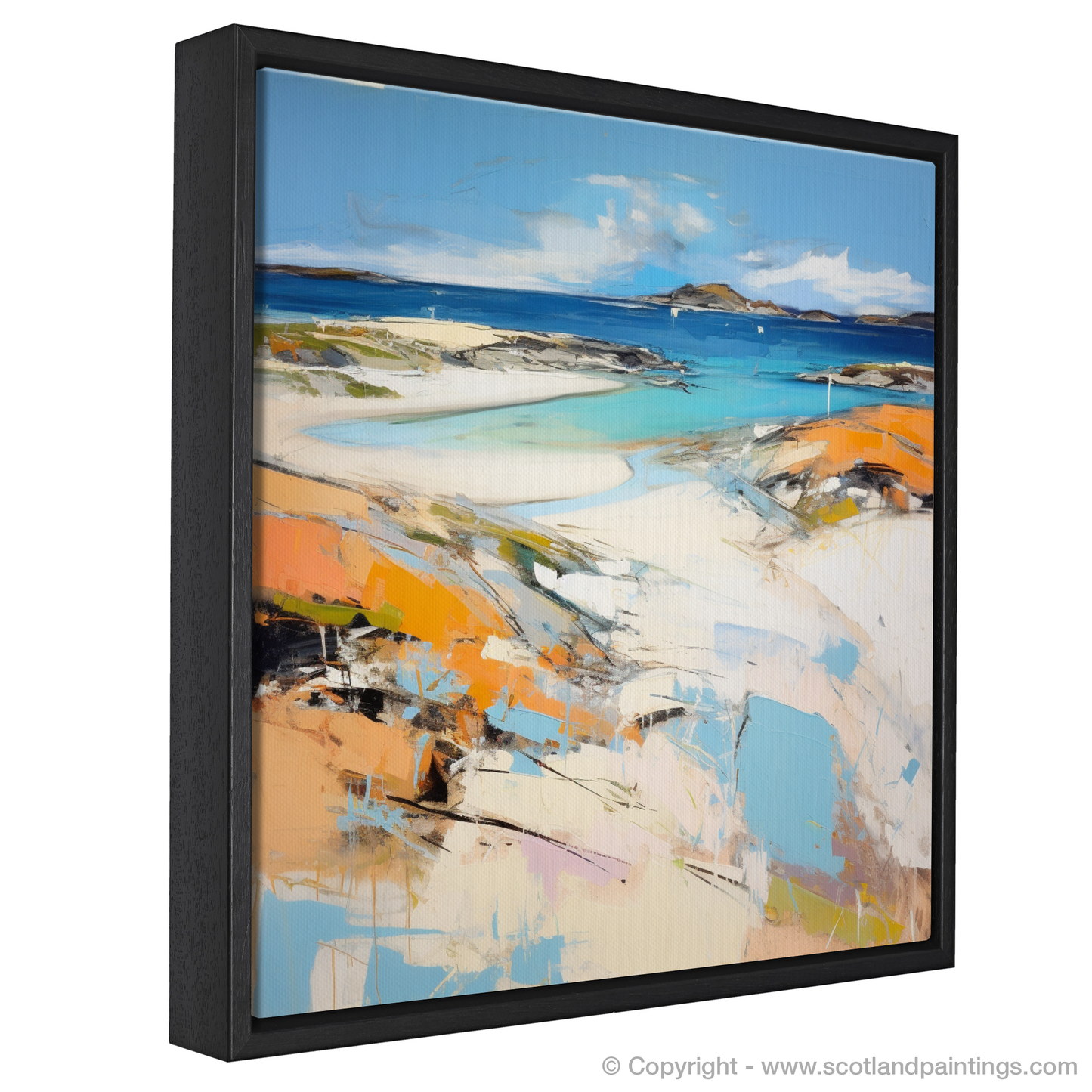 Painting and Art Print of Camusdarach Beach, Arisaig entitled "Abstract Impressions of Camusdarach Beach Arisaig".