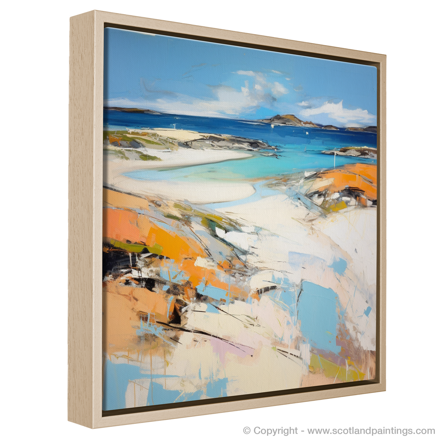 Painting and Art Print of Camusdarach Beach, Arisaig entitled "Abstract Impressions of Camusdarach Beach Arisaig".