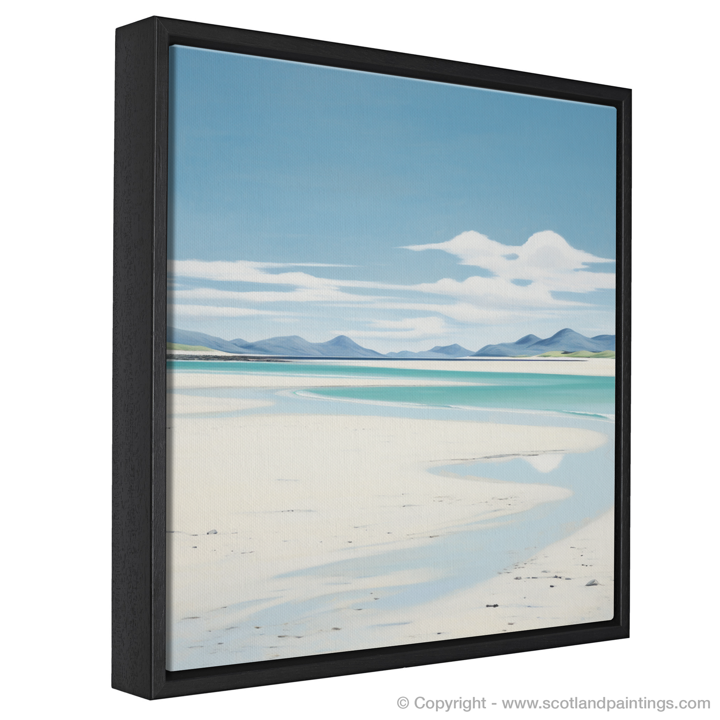 Painting and Art Print of Luskentyre Beach, Isle of Harris entitled "Serene Shores of Luskentyre Beach".