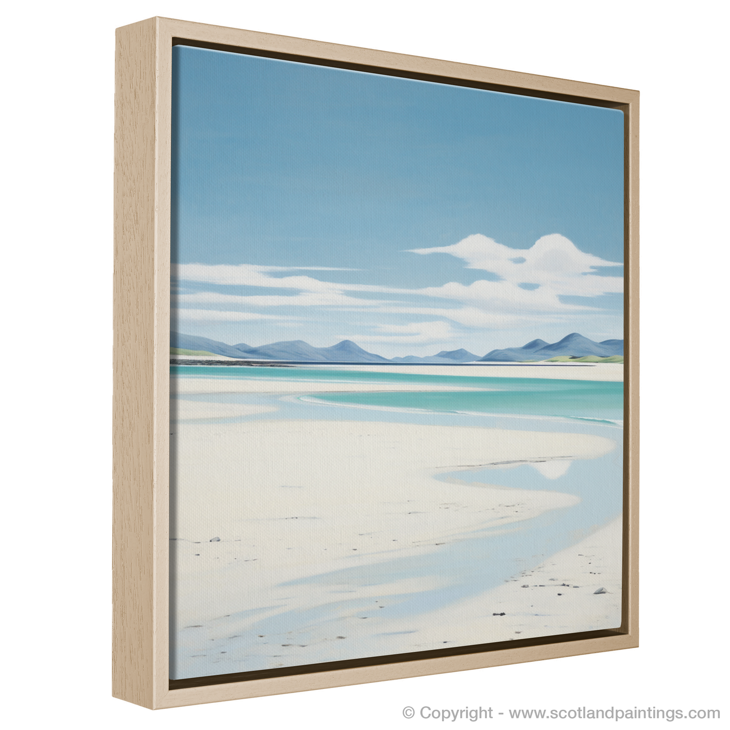 Painting and Art Print of Luskentyre Beach, Isle of Harris entitled "Serene Shores of Luskentyre Beach".