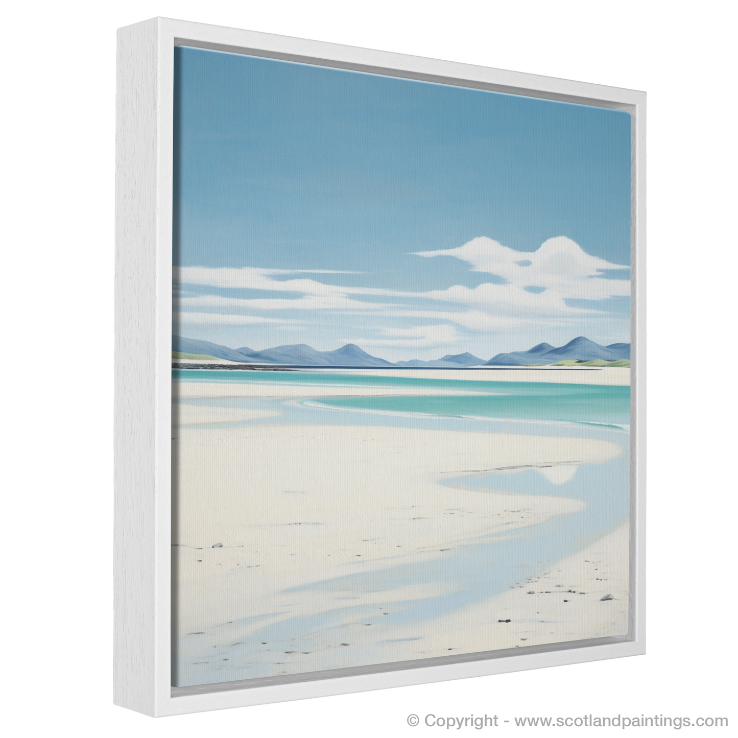 Painting and Art Print of Luskentyre Beach, Isle of Harris entitled "Serene Shores of Luskentyre Beach".