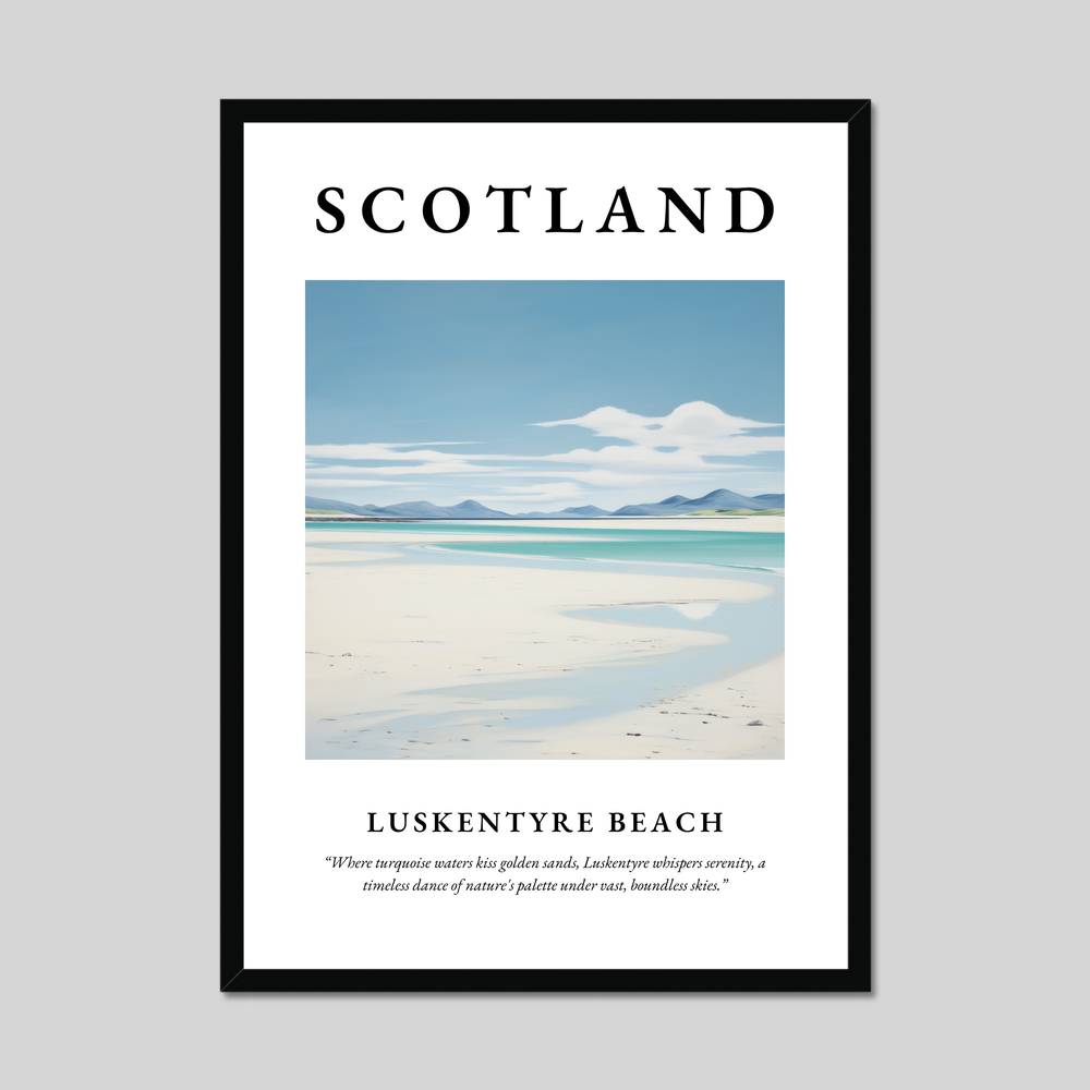 Poster of Luskentyre Beach, Scotland.