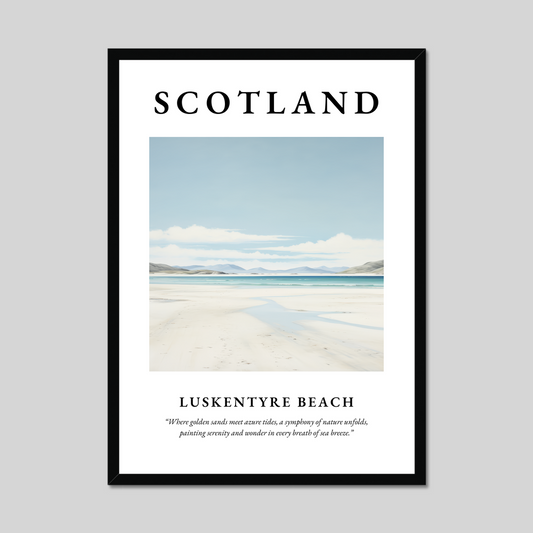 Poster of Luskentyre Beach, Scotland.