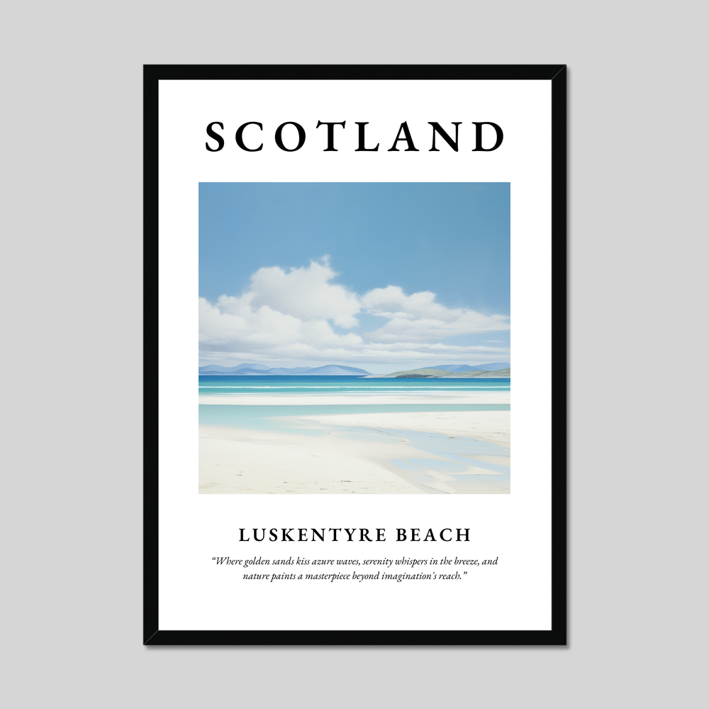 Poster of Luskentyre Beach, Scotland.