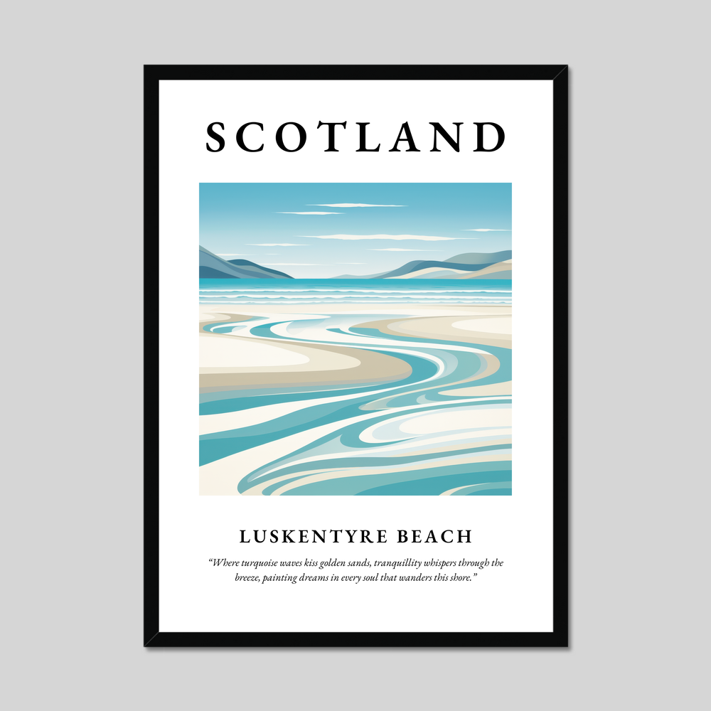 Poster of Luskentyre Beach, Scotland.