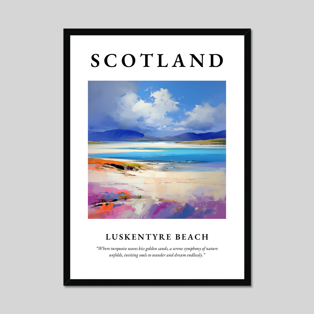 Poster of Luskentyre Beach, Scotland.