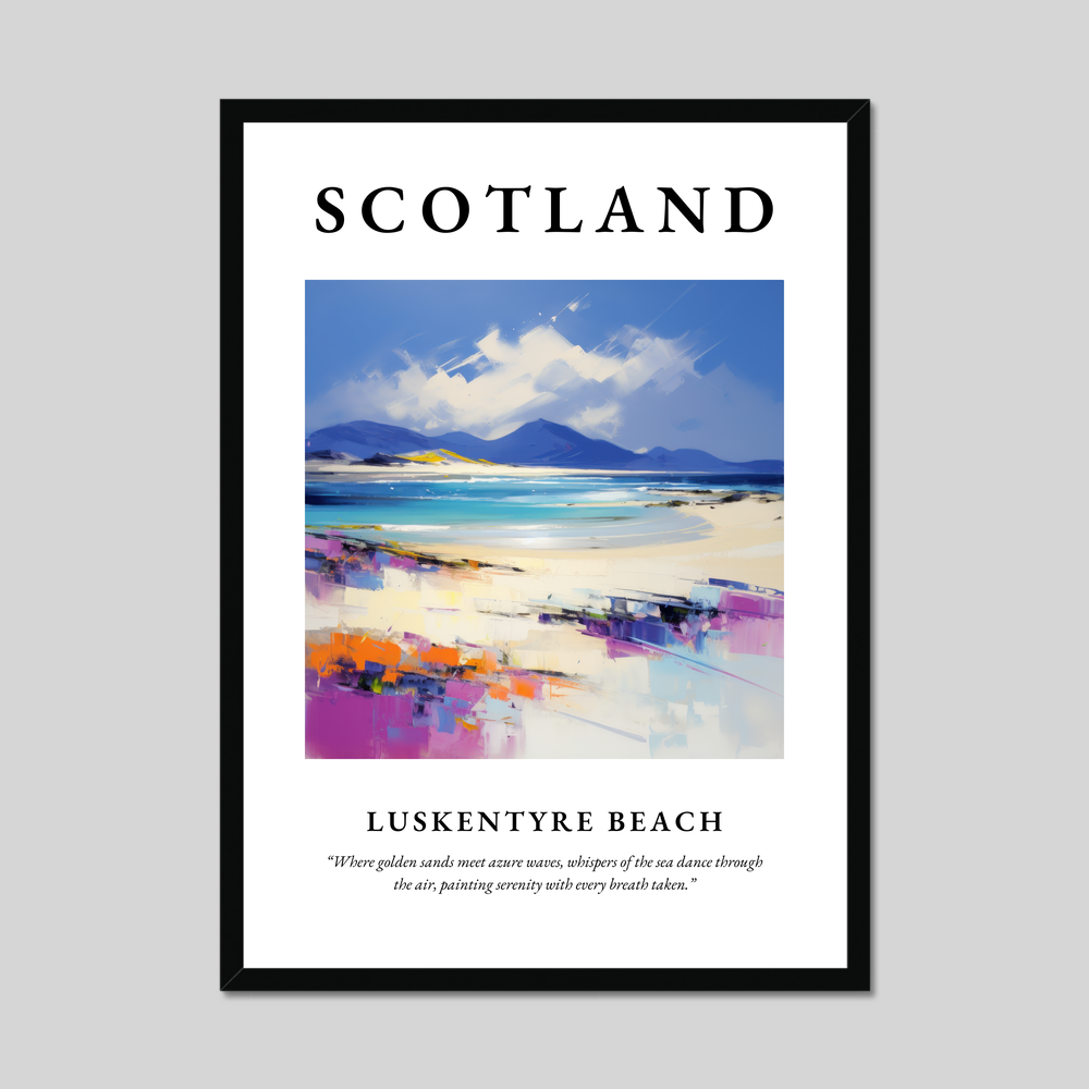 Poster of Luskentyre Beach, Scotland.