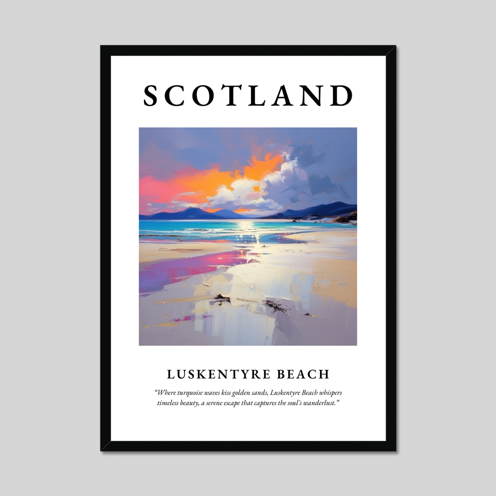 Poster of Luskentyre Beach, Scotland.