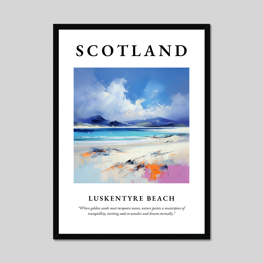 Poster of Luskentyre Beach, Scotland.