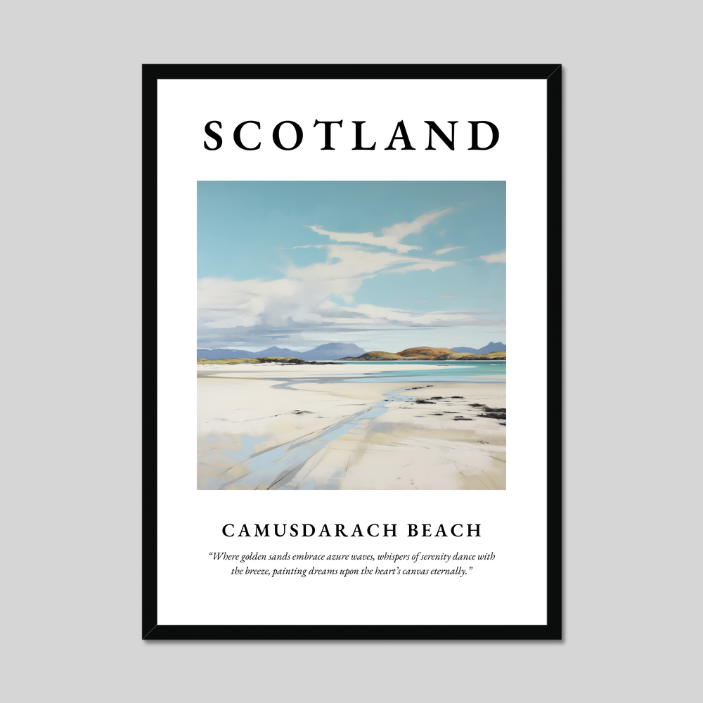 Poster of Camusdarach Beach, Scotland.