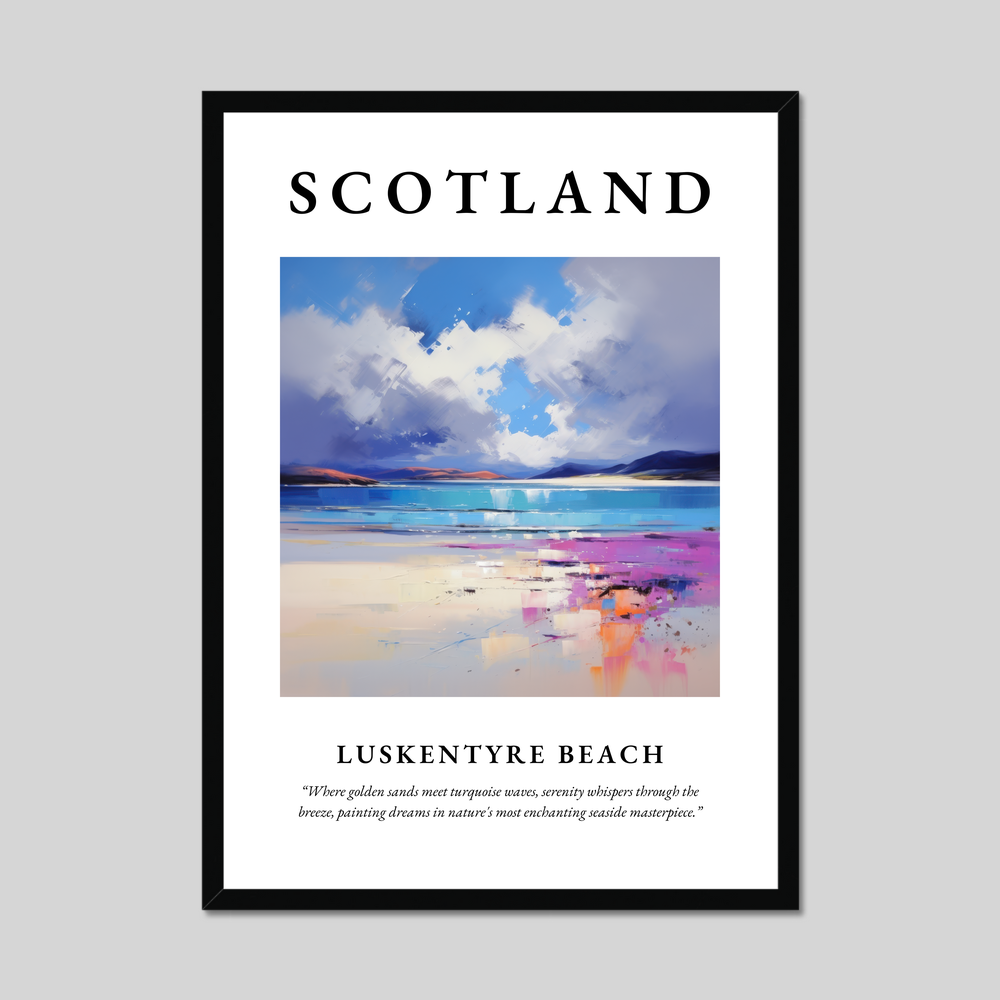 Poster of Luskentyre Beach, Scotland.