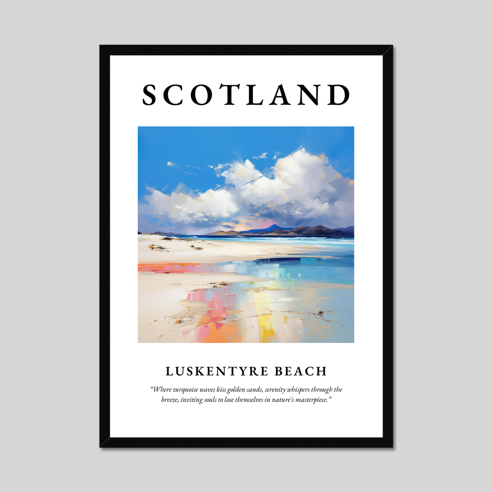 Poster of Luskentyre Beach, Scotland.