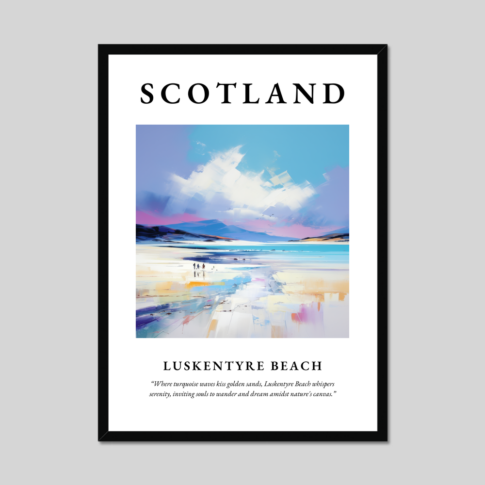 Poster of Luskentyre Beach, Scotland.