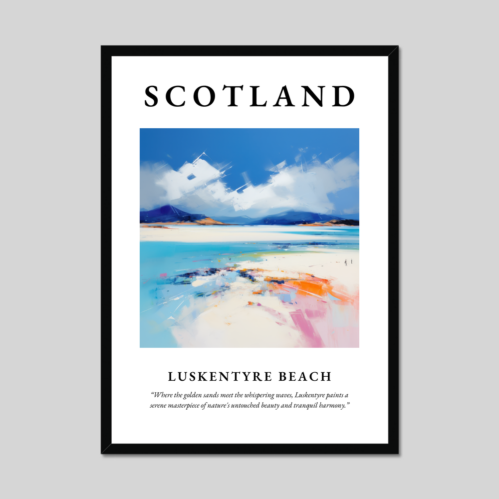 Poster of Luskentyre Beach, Scotland.