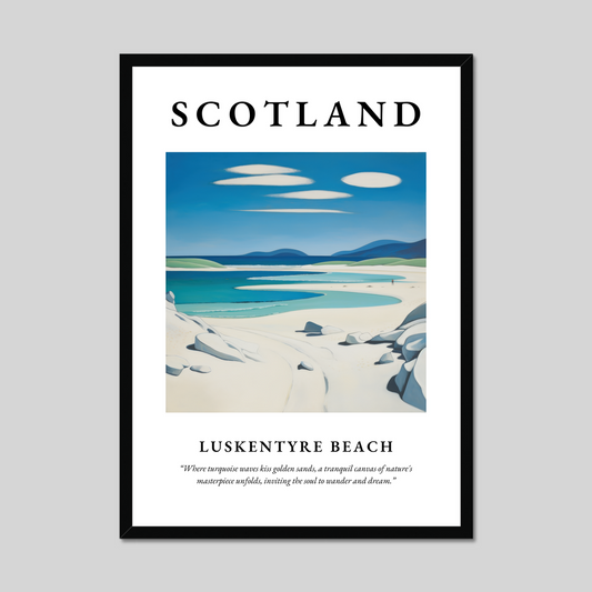 Poster of Luskentyre Beach, Scotland.