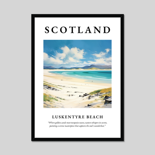 Poster of Luskentyre Beach, Scotland.