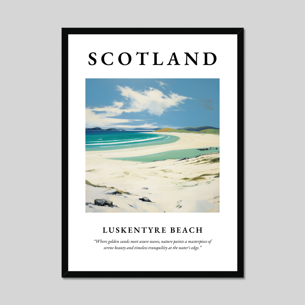 Poster of Luskentyre Beach, Scotland.