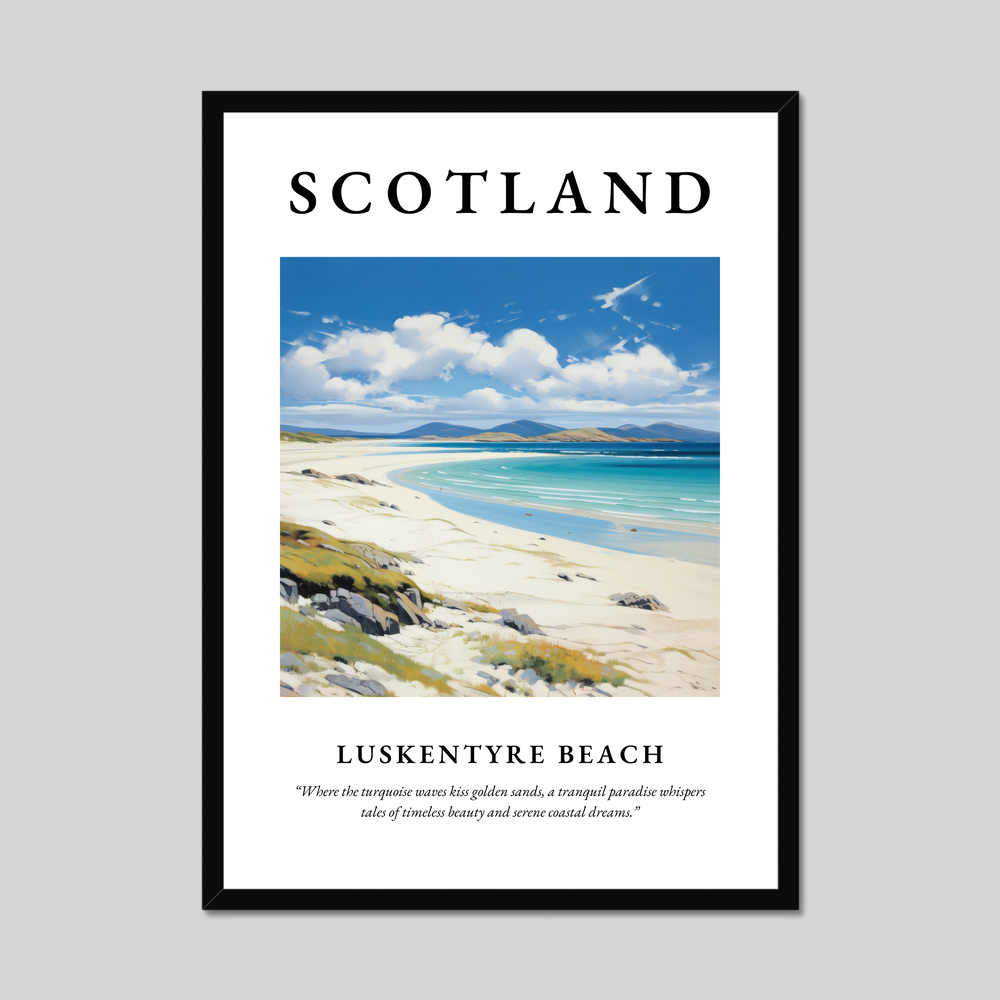 Poster of Luskentyre Beach, Scotland.