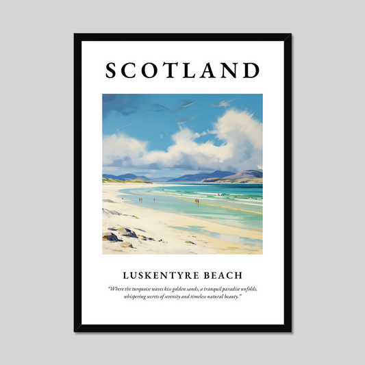 Poster of Luskentyre Beach, Scotland.