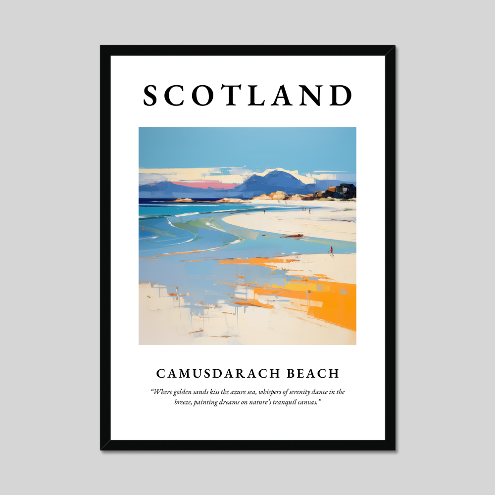 Poster of Camusdarach Beach, Scotland.