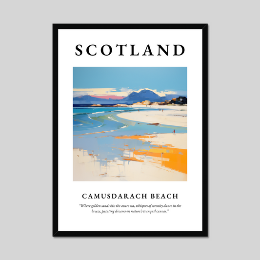 Poster of Camusdarach Beach, Scotland.