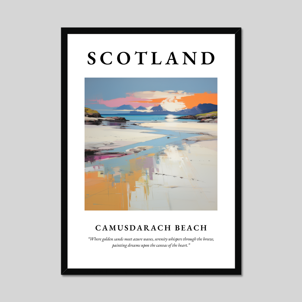 Poster of Camusdarach Beach, Scotland.