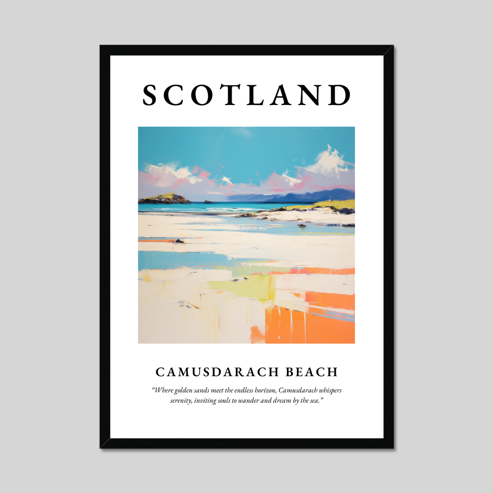 Poster of Camusdarach Beach, Scotland.