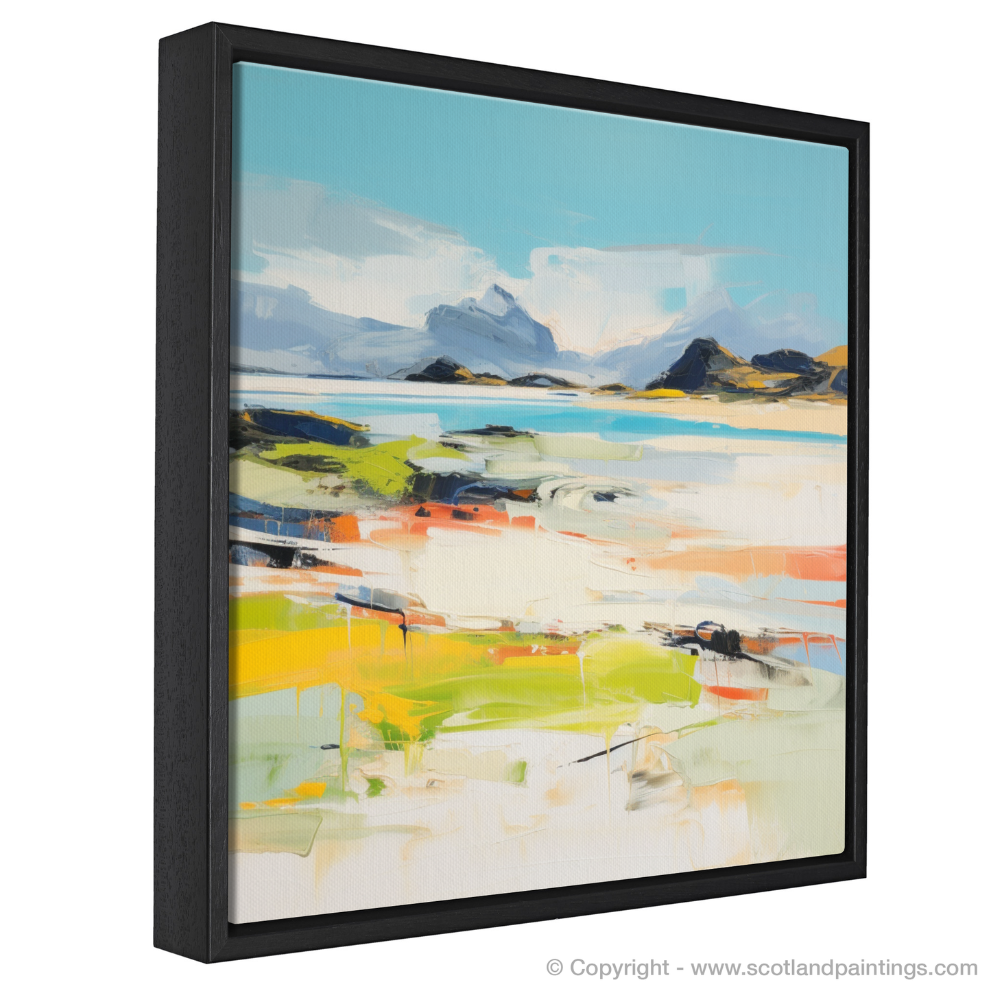 Painting and Art Print of Camusdarach Beach, Arisaig entitled "Abstract Impressions of Camusdarach Beach Arisaig".