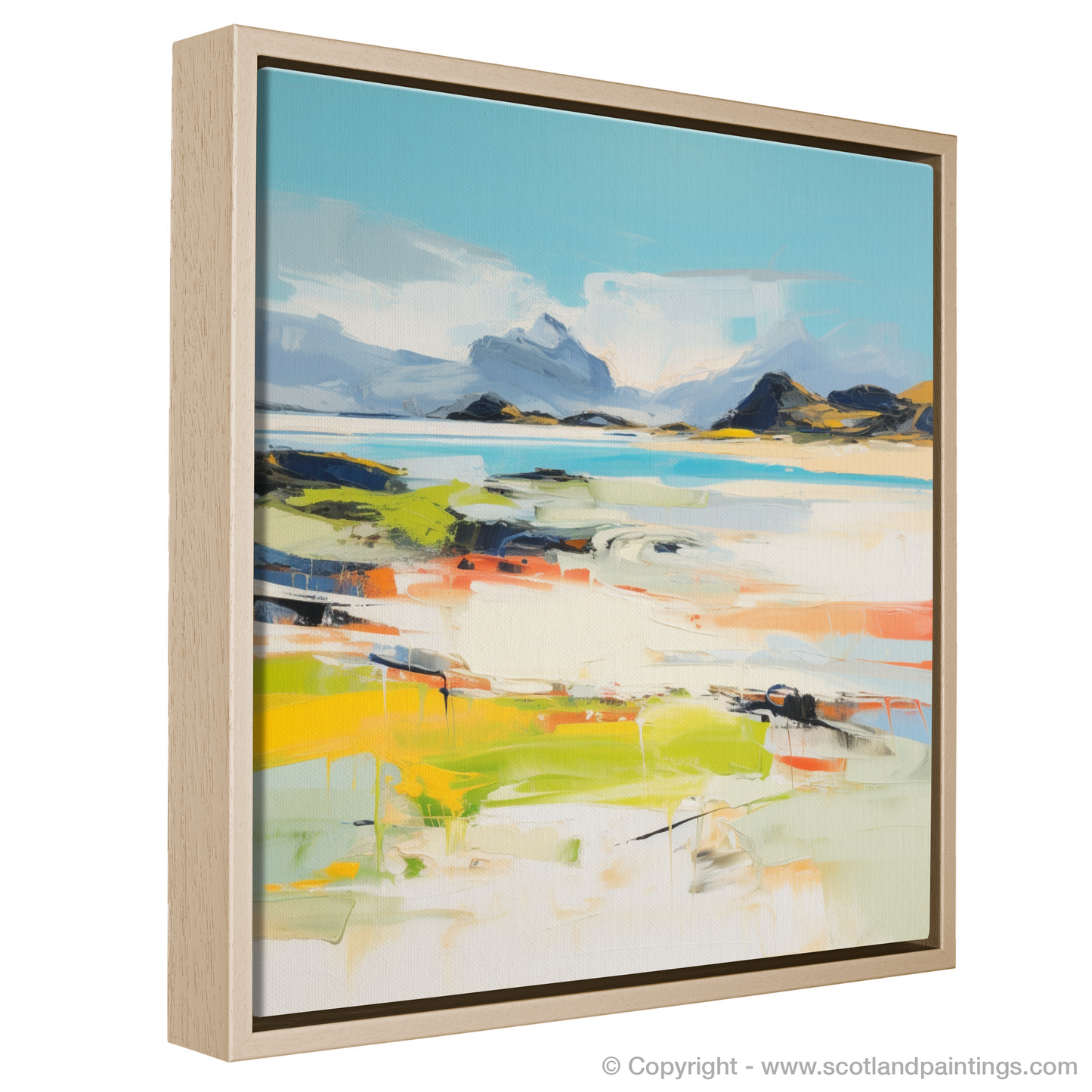 Painting and Art Print of Camusdarach Beach, Arisaig entitled "Abstract Impressions of Camusdarach Beach Arisaig".