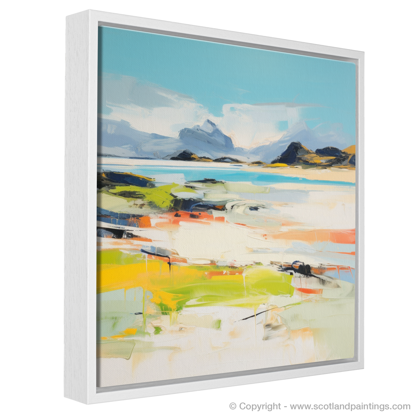 Painting and Art Print of Camusdarach Beach, Arisaig entitled "Abstract Impressions of Camusdarach Beach Arisaig".