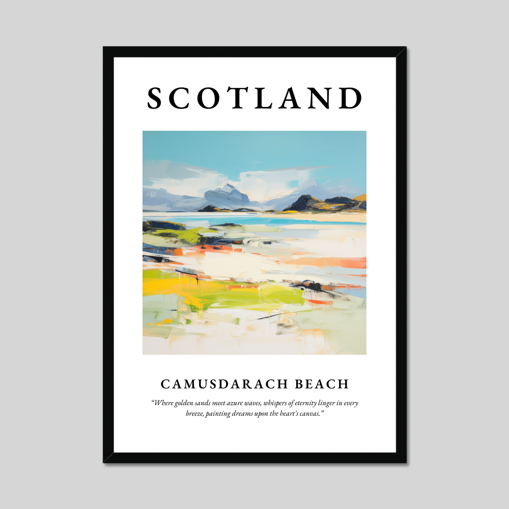 Poster of Camusdarach Beach, Scotland.