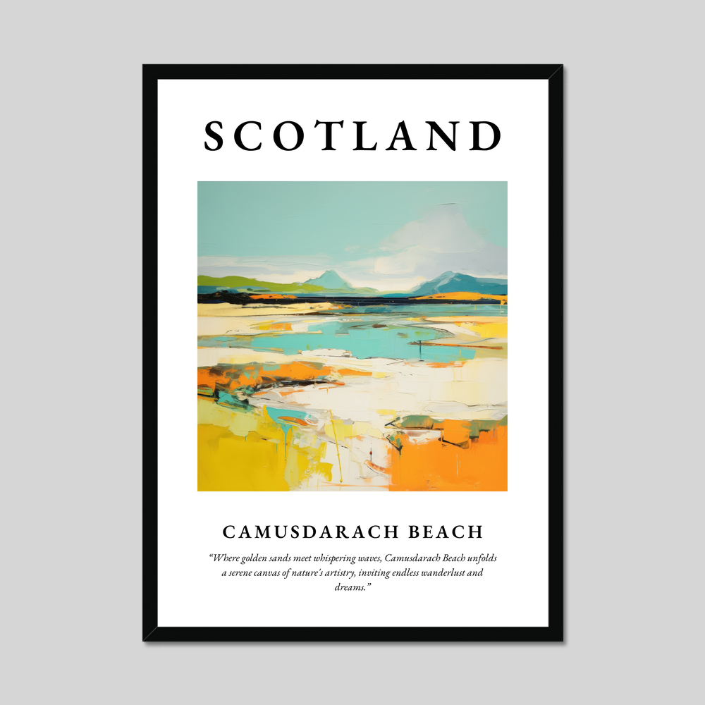 Poster of Camusdarach Beach, Scotland.