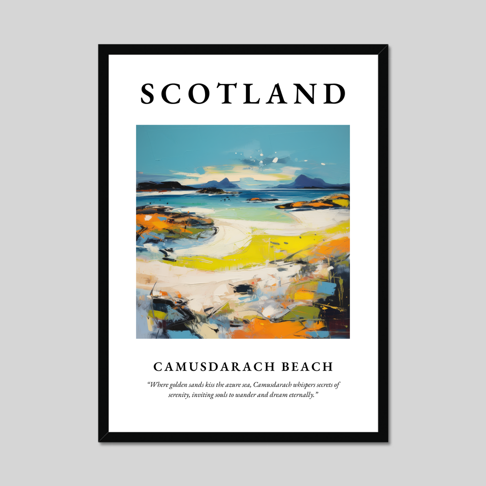 Poster of Camusdarach Beach, Scotland.