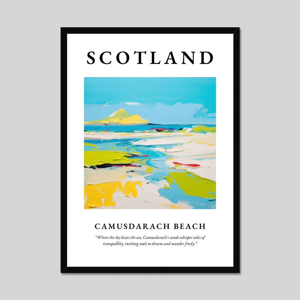 Poster of Camusdarach Beach, Scotland.