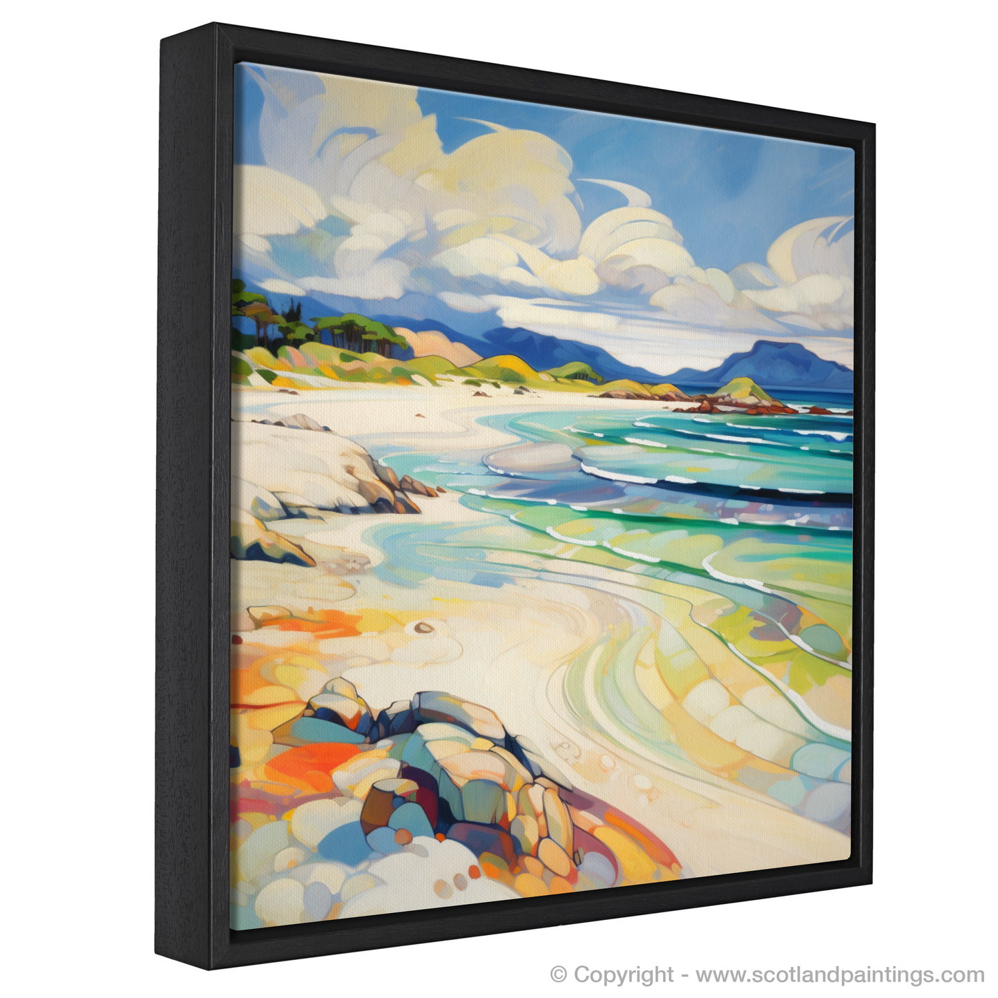 Painting and Art Print of Camusdarach Beach, Arisaig entitled "Abstract Essence of Camusdarach Beach".