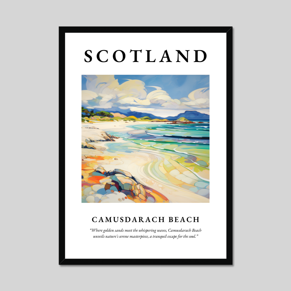 Poster of Camusdarach Beach, Scotland.