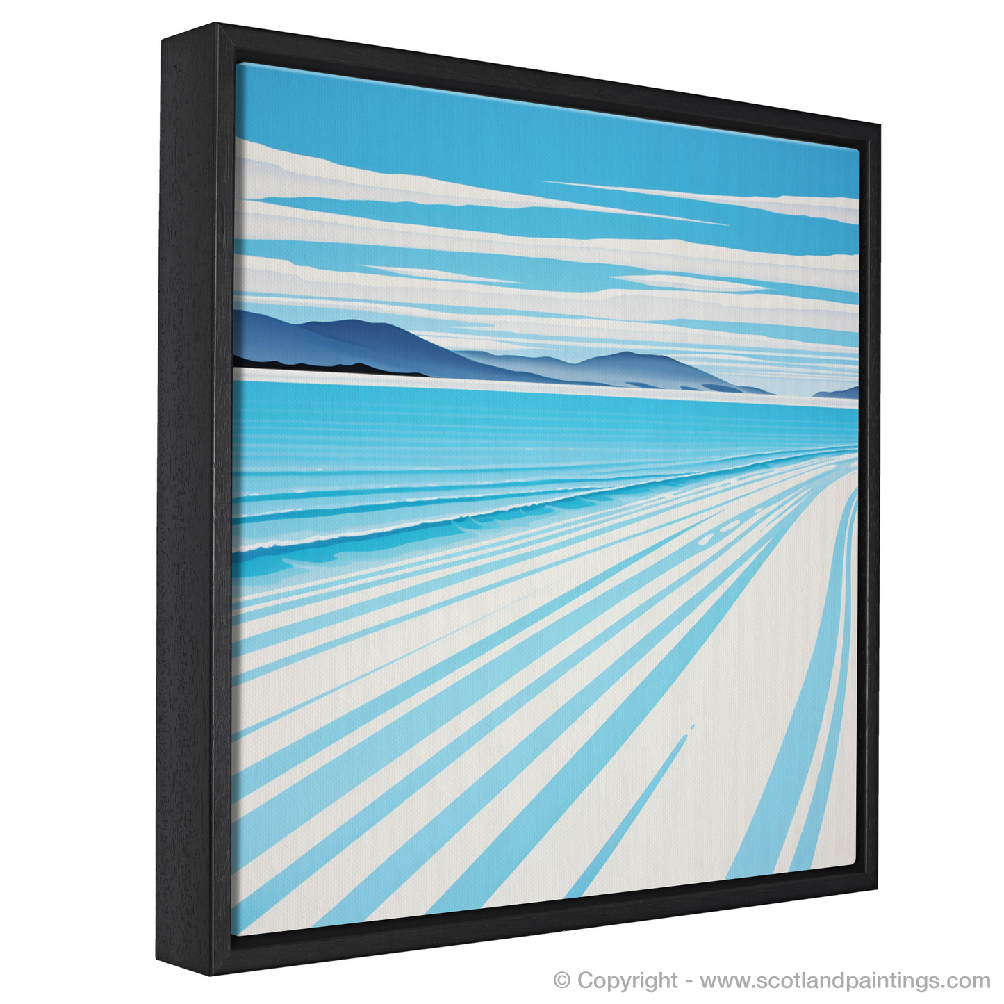 Painting and Art Print of Luskentyre Beach, Isle of Harris entitled "Abstract Essence of Luskentyre Beach".