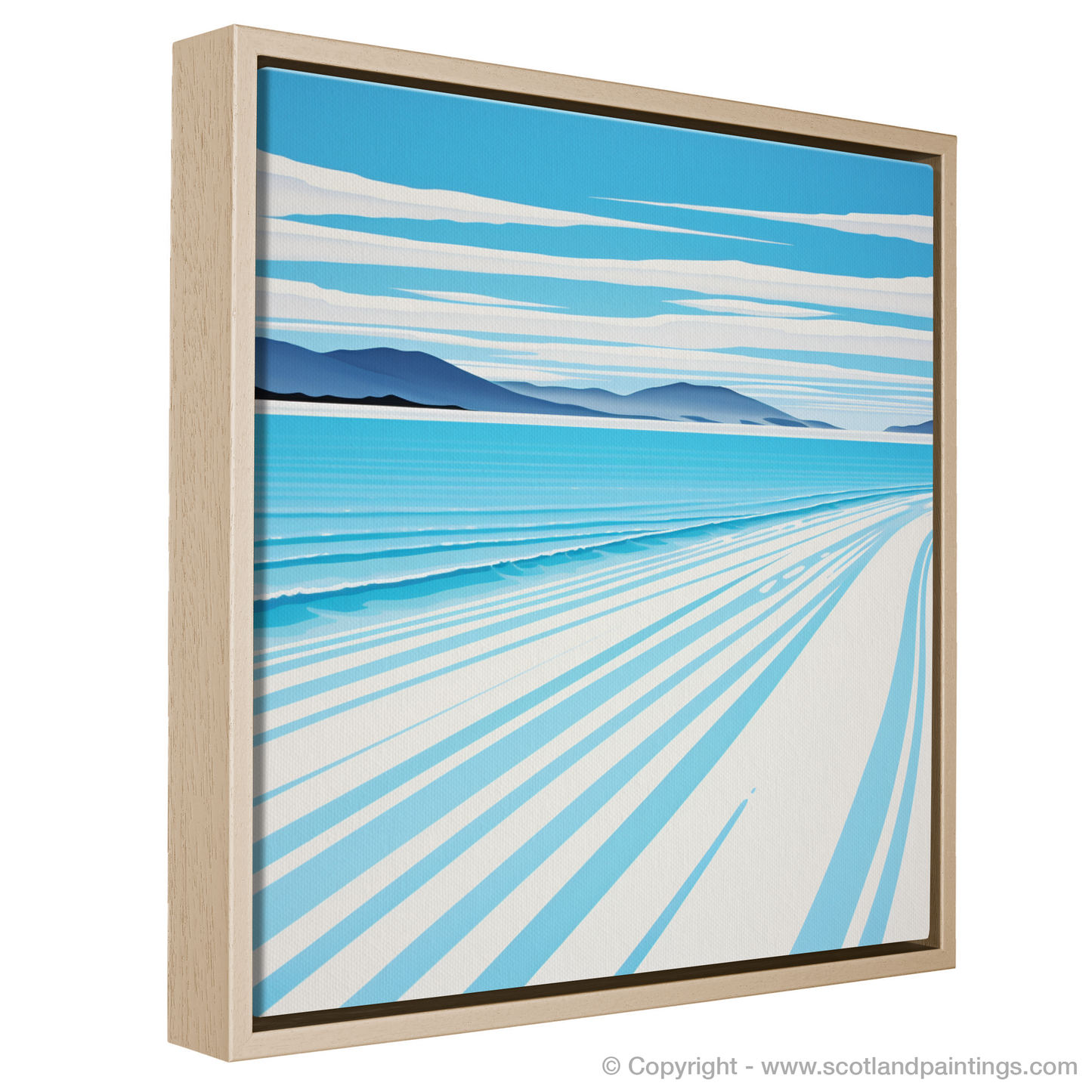 Painting and Art Print of Luskentyre Beach, Isle of Harris entitled "Abstract Essence of Luskentyre Beach".