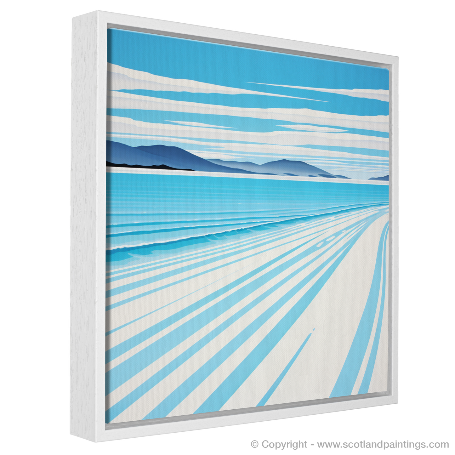 Painting and Art Print of Luskentyre Beach, Isle of Harris entitled "Abstract Essence of Luskentyre Beach".