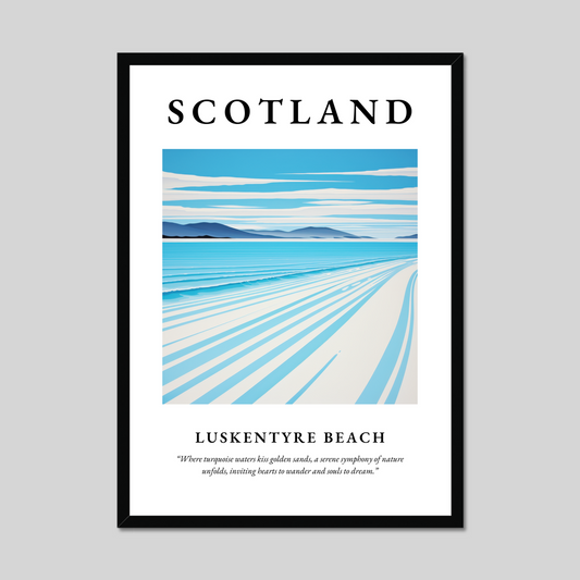 Poster of Luskentyre Beach, Scotland.